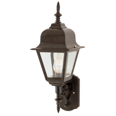 Trans Globe Lighting 4412 BC 1 Light Coach Lantern in Black Copper